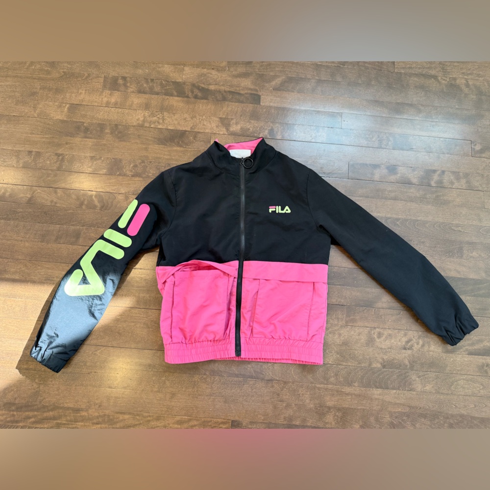 Fila Black and Pink Zip-Up Jacket - Picture 11 of 11